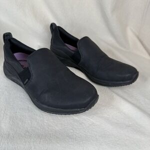 Ryka Women's Size 6 Black Leather Slip On Moccasins